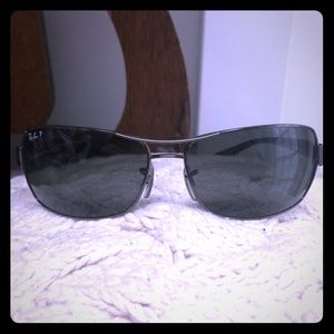 Ray-Ban Men Polarized Gunmetal Sunglasses RB3379